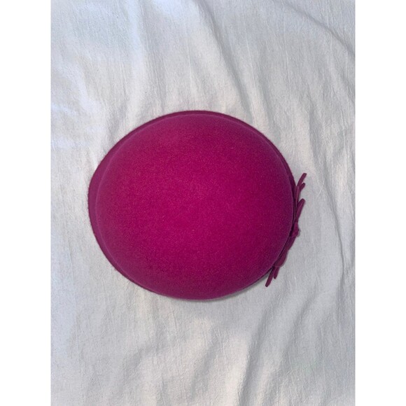 Red Bowler Wool Hat Black Bowler Wool Hat Pink Wool Bowler Hat - Picture 8 of 12